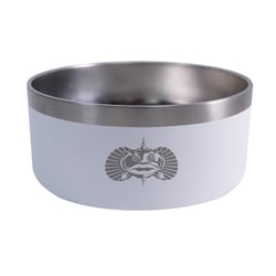Picture of Toadfish 1052 Non-Tipping Dog Bowl with SmartGrip Technology - White