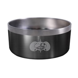 Picture of Toadfish 1081 Non-Tipping Dog Bowl Graphite 6 Cup Stainless Steel