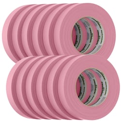 Picture of FrogTape 105333 Medium-High Adhesion Masking Tape 24mm x 55m Pink 12-Pack