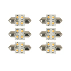 Picture of Scandvik 41160 LED Festoon Bulb 6-Pack Warm White 31mm 12/24V