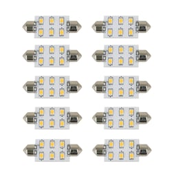 Picture of Scandvik 41176 LED Festoon Bulb 10-Pack Warm White 42mm