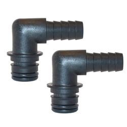 Picture of Jabsco 30651-1000 Snap-In 90-Degree Elbow Port Kit 1/2" Hose Barb Pair