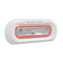 Picture of Black Oak LED MLPS-FR Low Pro Flush Mount Marine Spreader Light White Housing Red LED