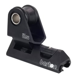 Picture of Barton Marine 25100GTB 25mm Genoa Car Track Black Anodized Aluminum