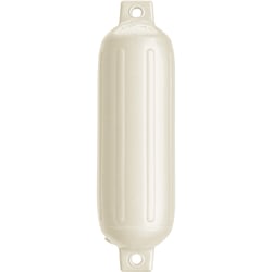 Picture of Polyform G-3-METALLIC WHITE Twin Eye Boat Fender 5.5" x 19" Metallic White
