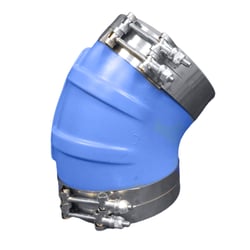 Picture of Trident Marine 240V10000-S/S 10" ID 45 Degree Blue Silicone Wet Exhaust Elbow