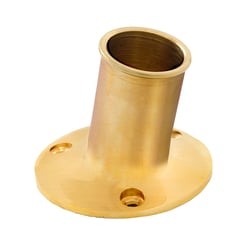 Picture of Whitecap Industries S-5002BC Top Mount Flag Pole Socket 1" Polished Brass