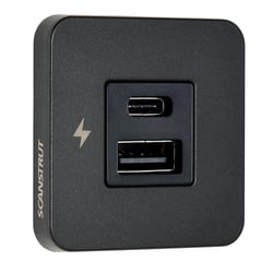 Picture of Scanstrut SC-TILE-10 USB-A/USB-C Interior Charging Socket 12/24V Black