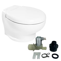 Picture of Thetford T-NAN012PW/TSFT/NA-FWKIT Nano Touch Compact Marine Toilet Freshwater Kit 12V