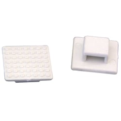 Picture of Weldmount 803500 AT-3 Small White Nylon Cable Tie Mount - 500 Pack