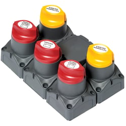 Picture of BEP Marine 80-716-0018-00 Battery Distribution Cluster Twin Outboard 3 Bank Motorized VSR