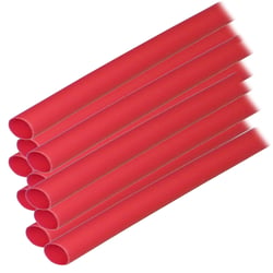Picture of Ancor 303606 Adhesive Lined Heat Shrink Tubing 1/4" x 6" Red 10-Pack 16-10 AWG