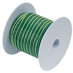 Picture of Ancor 109310 Marine Grade Tinned Copper Wire 10 AWG Green with Yellow Stripe 100 Feet