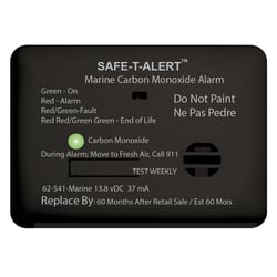 Picture of Safe-T-Alert 62-541-R-MARINE-BL Carbon Monoxide Alarm 12V with Relay Black