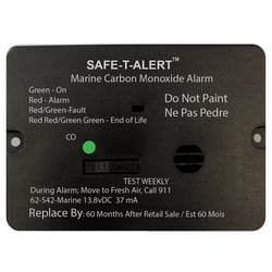 Picture of Safe-T-Alert 62-542-R-MARINE-BL Carbon Monoxide Alarm 12V with Relay Flush Mount Black