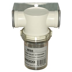 Picture of Groco WSB-1250-P 1-1/4" Fresh Water Pump Strainer with Plastic Basket and Mount Bracket