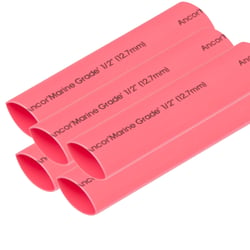Picture of Ancor 305606 Heat Shrink Tubing 1/2" x 6" Red 5-Pack
