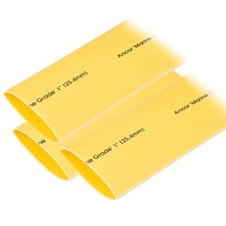 Picture of Ancor 307924 Heat Shrink Tubing 1" x 12" Yellow 3-Pack