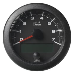 Picture of VDO Gauges A2C1065810001 OceanLink NMEA 2000 Tachometer 3-3/8" 7000 RPM Black