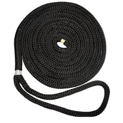 Picture of New England Ropes C5054-20-00050 5/8" x 50' Nylon Double Braid Dock Line Black
