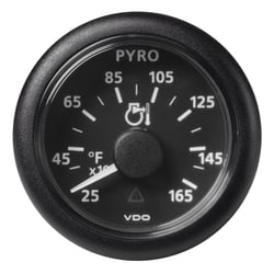 Picture of VDO Gauges A2C59512334 ViewLine 52mm Pyrometer Temperature Gauge 250-1650°F Black