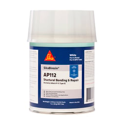 Picture of Sika 611395 SikaBiresin AP112 BPO Structural Repair Kit White Quart