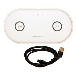 Picture of Lunasea Lighting LLB-63AU-01-00 20W Dual Qi Wireless Charging Pad USB Powered