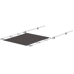 Picture of SureShade 2021026258 PTX Power Shade 57" Wide Stainless Steel Grey
