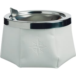 Picture of Marine Business S.A. 30102 Windproof Ashtray with Lid - White Leatherette