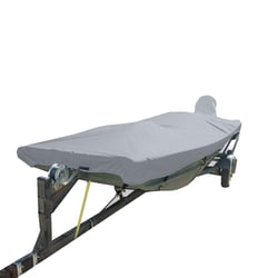 Picture of Carver Covers 74205F-10 Poly-Flex II Boat Cover for 18.5' Open Jon Boats Grey
