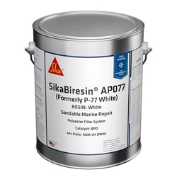Picture of Sika 609801 SikaBiresin AP077 White Polyester Filler & Fairing Compound Quart
