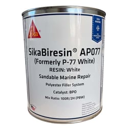 Picture of Sika 606547 SikaBiresin AP077 White Polyester Filler and Fairing Compound - 1 Gallon (BPO Hardener Required)