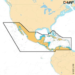 Picture of C-Map M-NA-T-205-R-MS REVEAL X Central America & Caribbean Chart