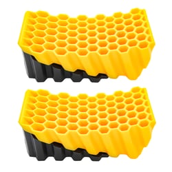 Picture of Camco 44425 Curved Leveler and Wheel Chock Set 2-Pack RV Trailer