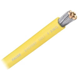 Picture of Pacer Performance WUL4YL-FT Yellow 4 AWG Marine Battery Cable - Sold Per Foot