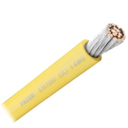 Picture of Pacer Performance WUL1YL-FT Yellow 1 AWG Marine Battery Cable by the Foot