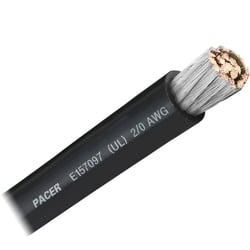 Picture of Pacer Performance WUL2/0BK-FT 2/0 AWG Black Marine Battery Cable - Per Foot