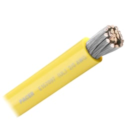 Picture of Pacer Performance WUL2/0YL-FT Yellow 2/0 AWG Marine Battery Cable per Foot