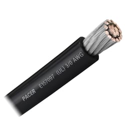 Picture of Pacer Performance WUL3/0BK-FT 3/0 AWG Marine Battery Cable Black - Sold by Foot