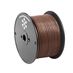 Picture of Pacer Performance WUL16BR-100 Brown 16 AWG Marine Primary Wire 100 Foot