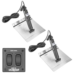 Picture of Lectrotab XKAF12X9A 12x9 Aluminum Alloy Trim Tab Kit with Rocker Switch