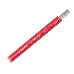 Picture of Pacer Performance WUL8RD-FT Red 8 AWG Marine Primary Wire Per Foot