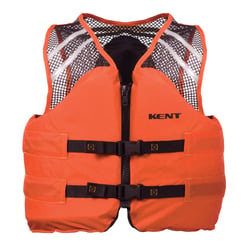 Picture of Kent Sporting Goods 150600-200-060-23 Mesh Classic Commercial Life Vest Type III 2XL Orange