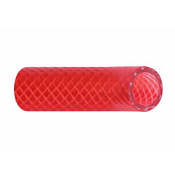 Picture of Trident Marine 166-0126 1/2" x 50' Hot Water Reinforced PVC Hose - Translucent Red
