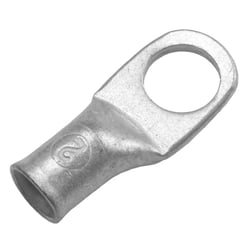 Picture of Pacer Performance TAE2-12R-10 Tinned Copper Battery Cable Lug 2 AWG 1/2" Stud 10-Pack