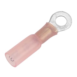 Picture of Pacer Performance TE18-8R-25 Heat Shrink Ring Terminal 22-18 AWG #8 Stud 25-Pack
