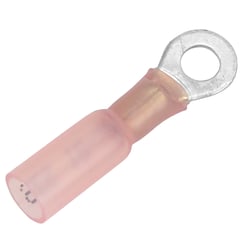 Picture of Pacer Performance TE18-8R-100 Heat Shrink Ring Terminal 22-18 AWG #8 Stud 100-Pack