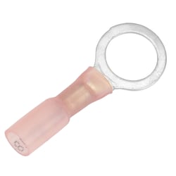 Picture of Pacer Performance TE18-38R-100 Heat Shrink Ring Terminal 22-18 AWG 3/8" Stud 100 Pack