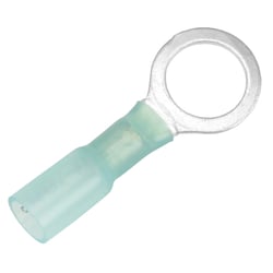 Picture of Pacer Performance TE14-38R-100 Heat Shrink Ring Terminal 16-14 AWG 3/8" Stud 100-Pack