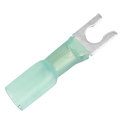 Picture of Pacer Performance TE14-10SLF-100 Heat Shrink Spade Terminal 16-14 AWG #10 Stud 100 Pack